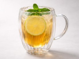 Taza jarro vidrio acanalado grande